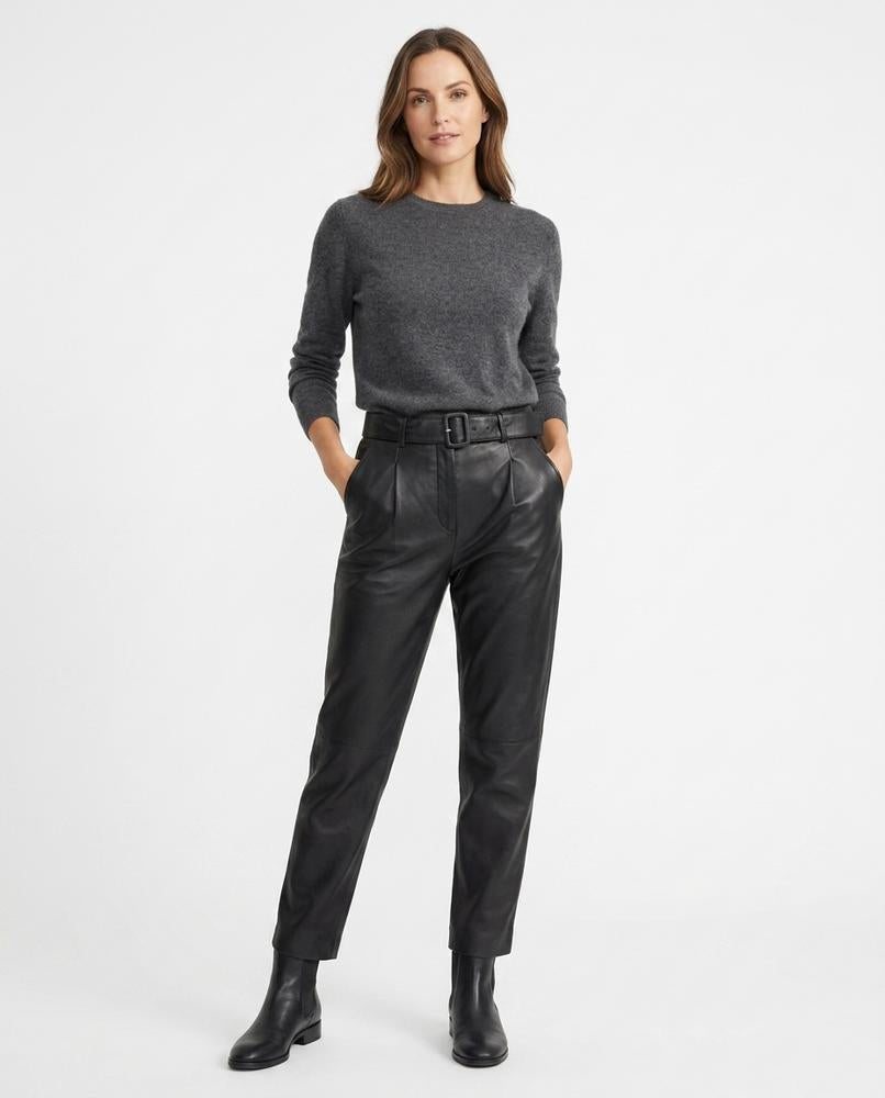 Nord Wear - Noben | Belted Leather Pants Women