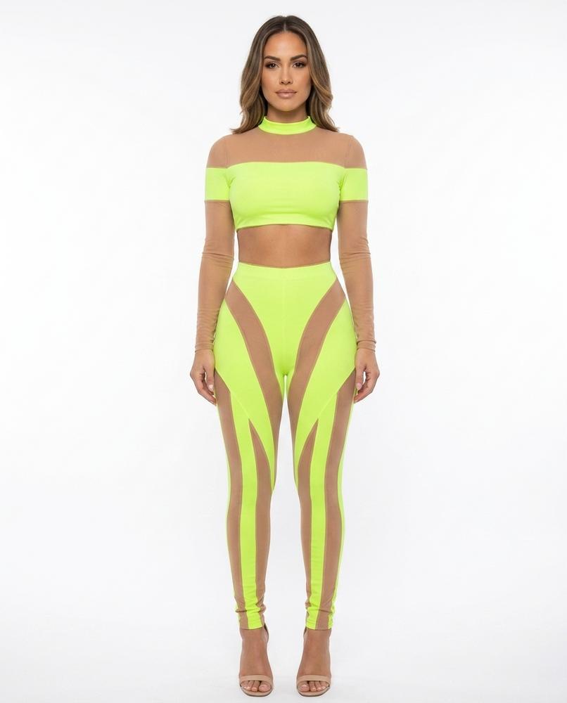 Nord Wear - Kevik | Sheer-Panel Bodycon Suit Women