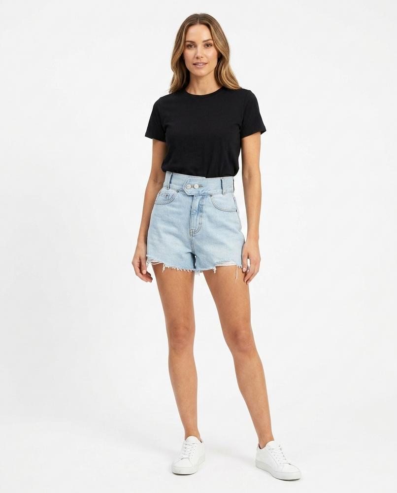 Nord Wear - Tanad | High-Waist Frayed-Hem Shorts Women