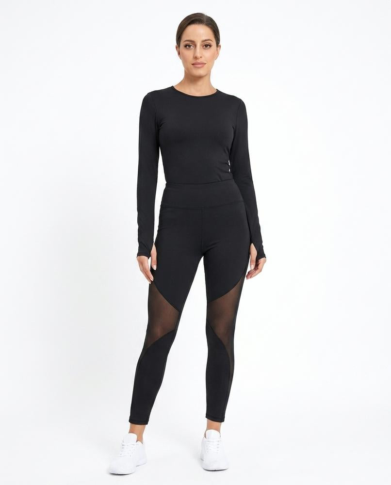 Nord Wear - Yubim | High-Waisted Mesh-Panel Pants Women