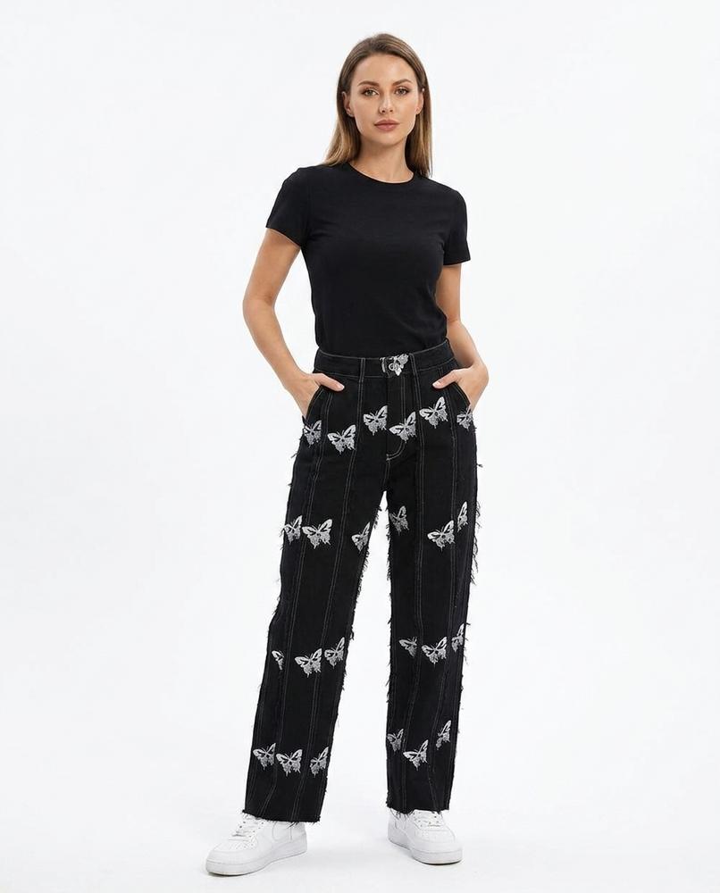 Nord Wear - Ainus | Embroidered Straight-Leg Pants Unisex