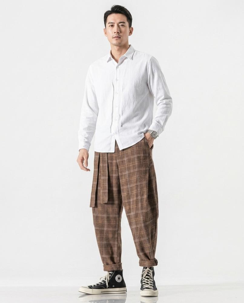 Nord Wear - Yuges | Plaid Tapered Pants Men