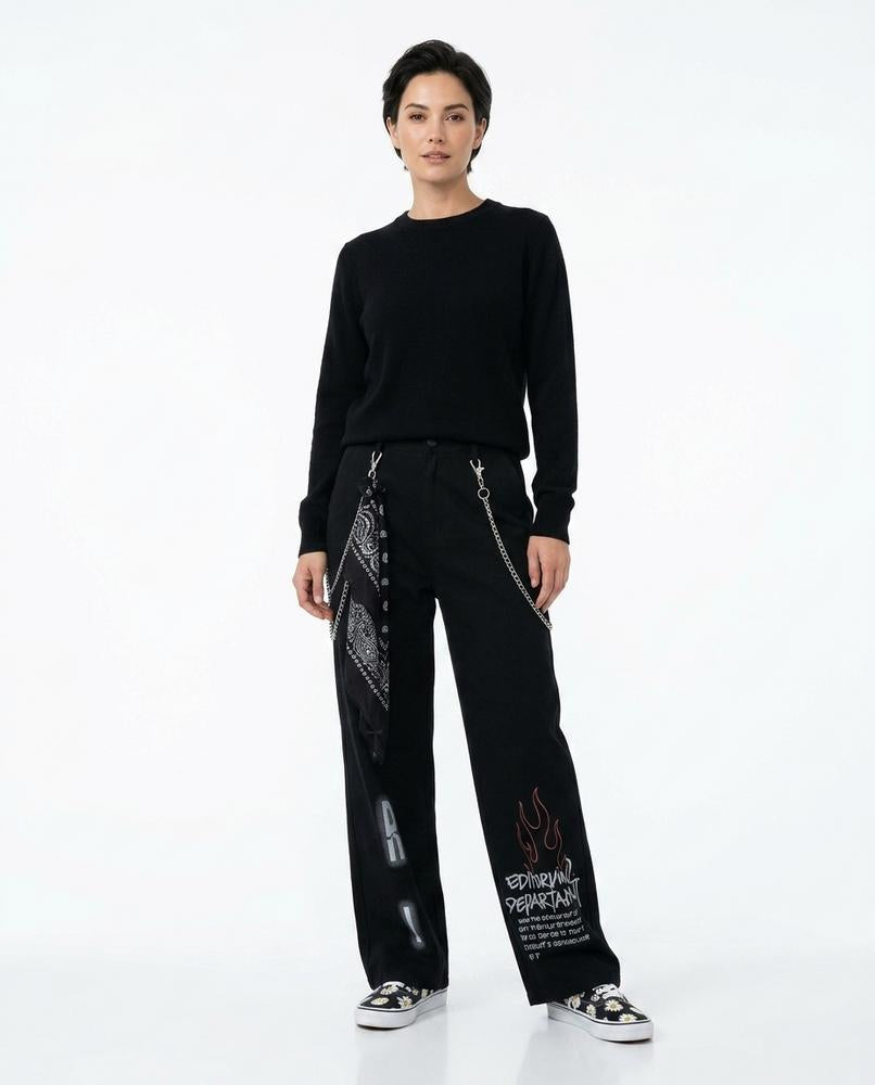 Nord Wear - Tozam | Wide-Leg Graphic Pants Unisex