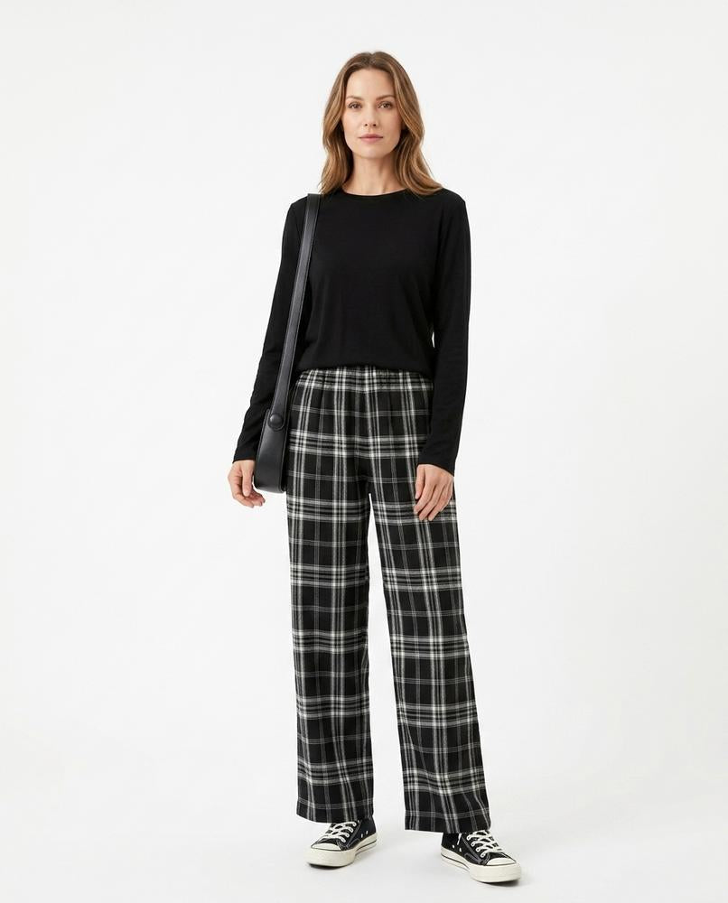 Nord Wear - Navar | Plaid Wide-Leg Pants Women