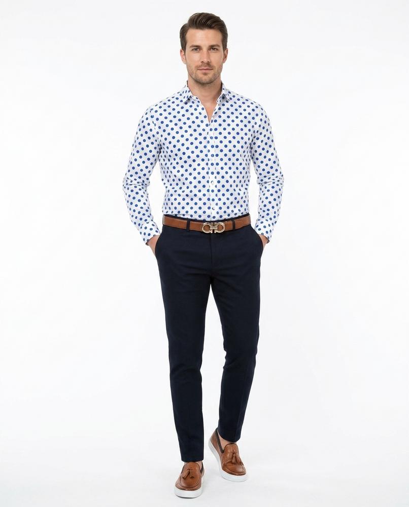 Nord Wear - Curil | Polka Dot Long-Sleeved Shirt Men
