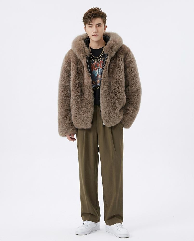 Nord Wear - Zatit | Hooded Faux Fur Jacket Men