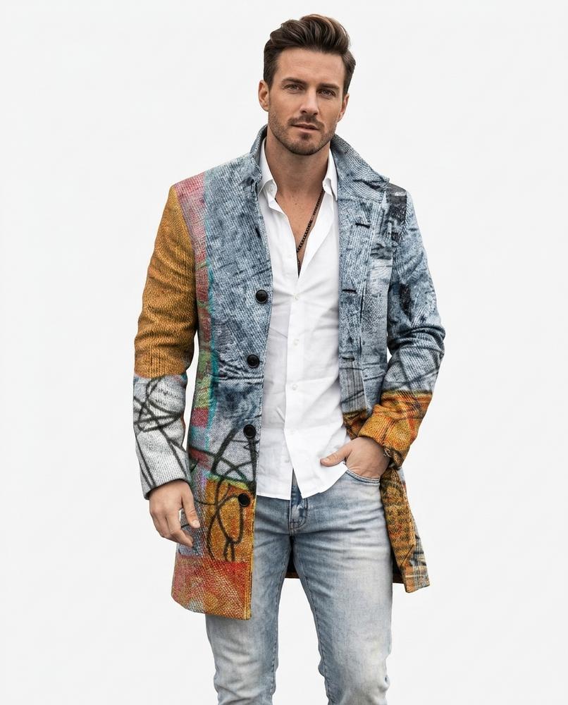 Nord Wear - Celav | Multi-Color Graphic-Print Coat Men