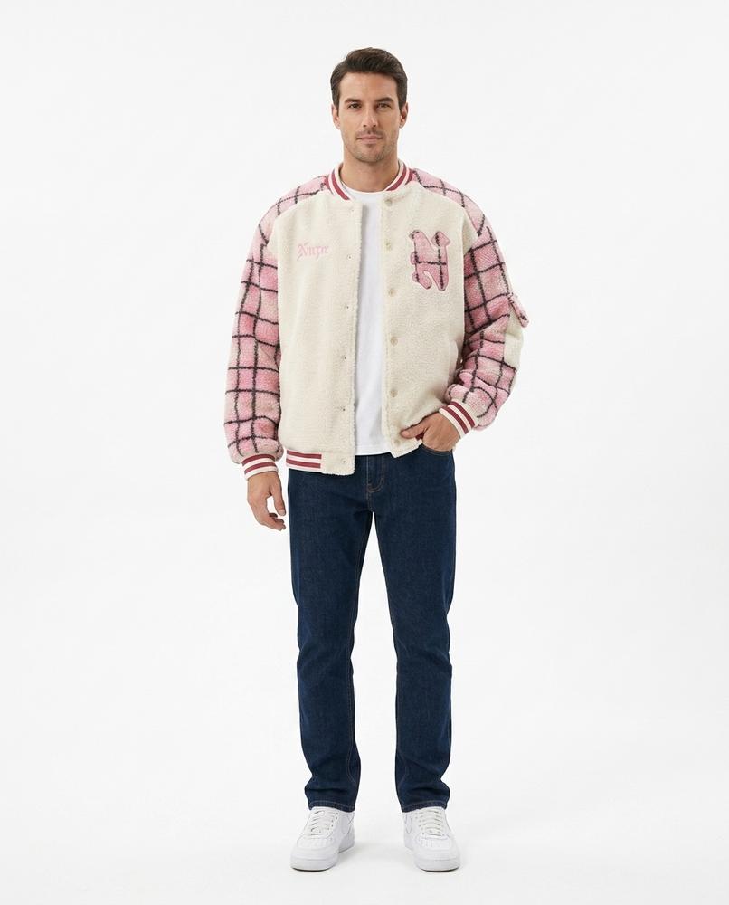 Nord Wear - Nukum | Fleece Plaid-Sleeve Jacket Unisex