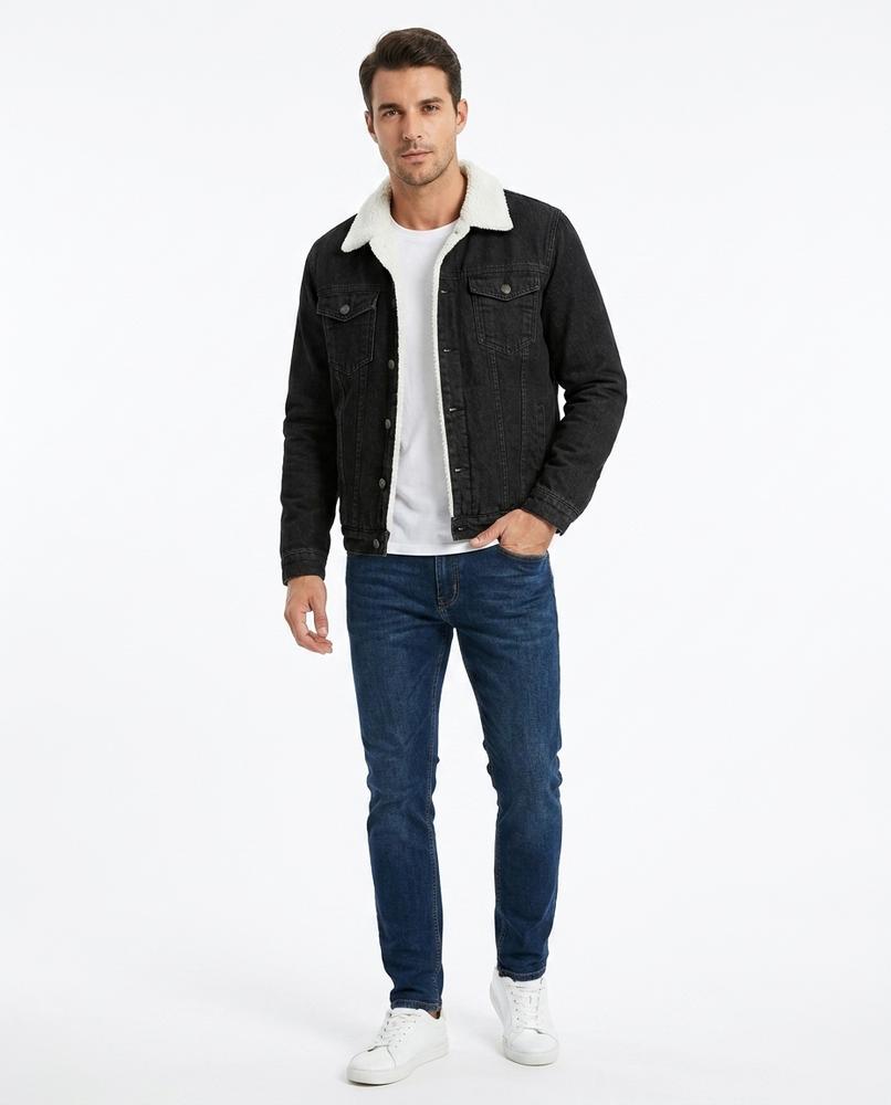 Nord Wear - Sawon | Lined Buttoned Denim Jacket Men