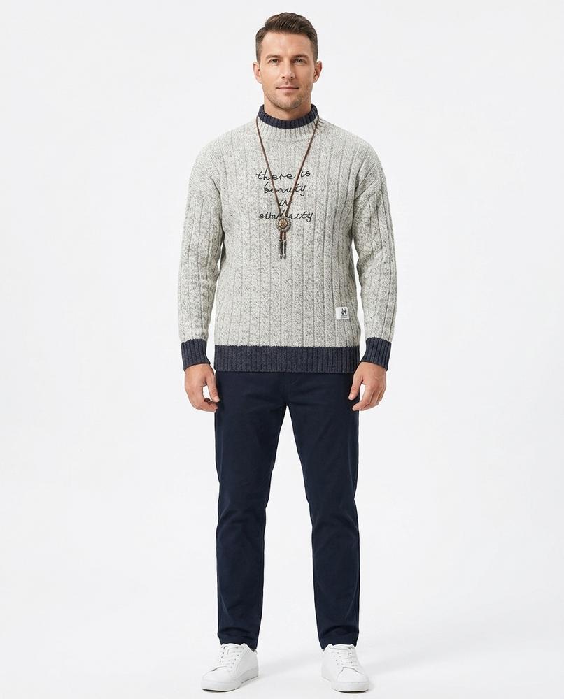 Nord Wear - Sirim | Rib-Knit Contrast-Trim Sweater Men