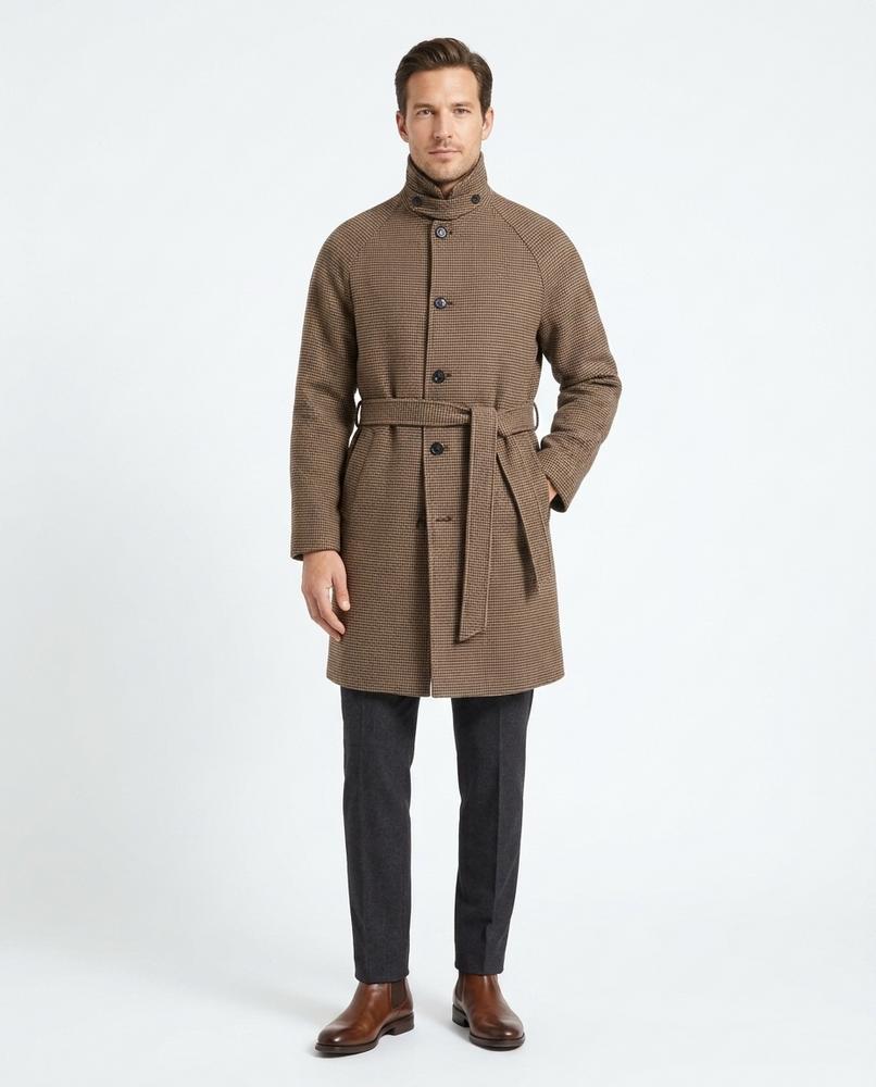 Nord Wear - Almir | Funnel Neck Belted Coat Men