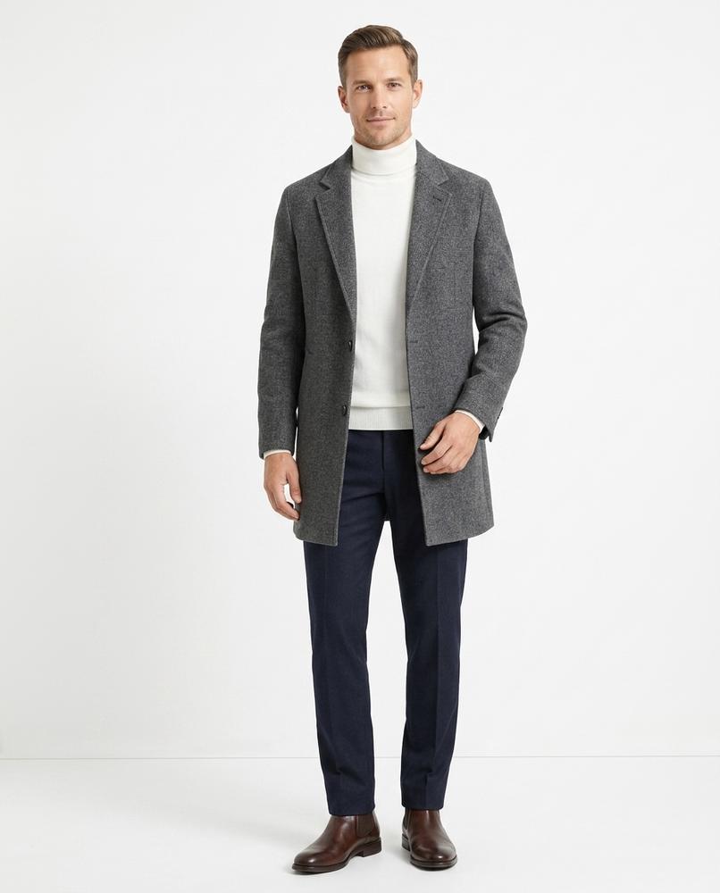 Nord Wear - Yokes | Textured Single-Breasted Coat Men