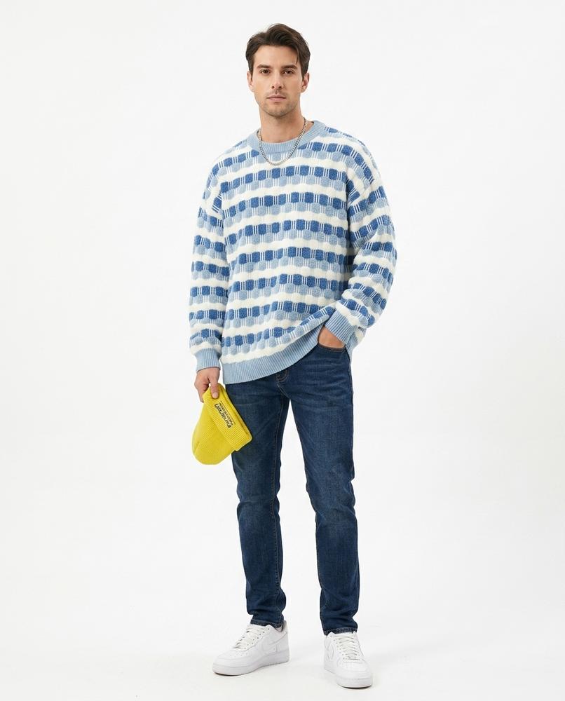 Nord Wear - Cupir | Striped Textured Sweater Men