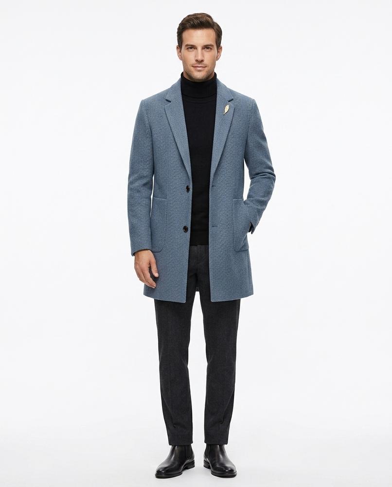 Nord Wear - Rigir | Herringbone Single-Breasted Coat Men