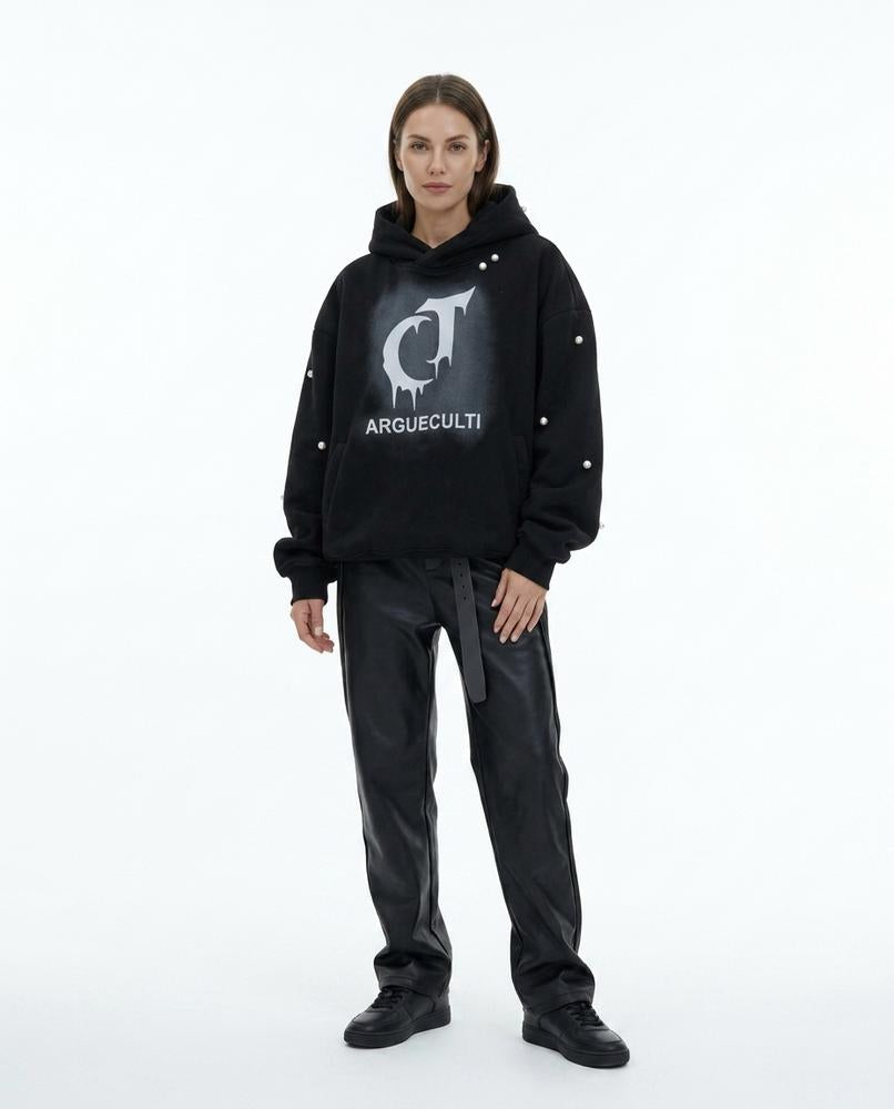 Nord Wear - Vanik | Printed Pearl-Embellished Hoodie Unisex