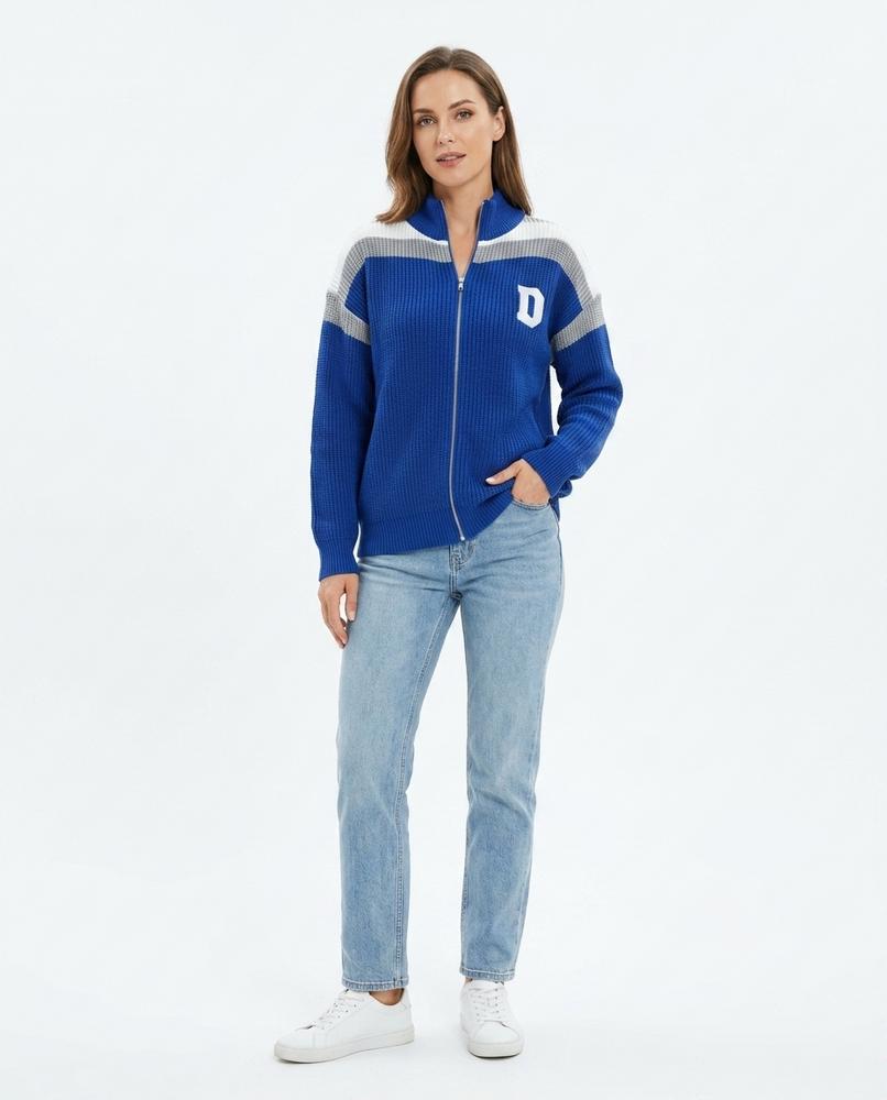 Nord Wear - Yofal | Zip-Up Color-Block Knit Cardigan Women