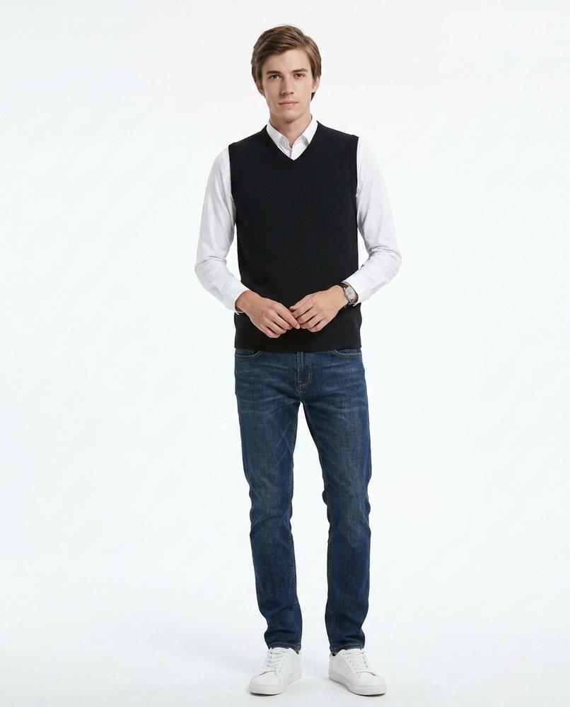Nord Wear - Vivak | V-Neck Fine-Knit Vest Men