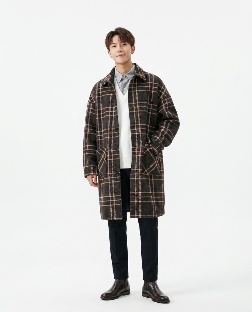 Nord Wear - Yedes | Plaid Textured Coat Men