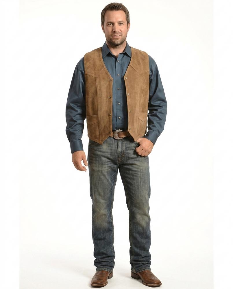 Nord Wear - Nivol | Suede Snap-Button Vest Men