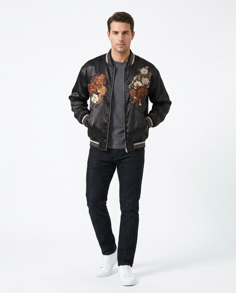 Nord Wear - Yetur | Embroidered Satin Jacket Men