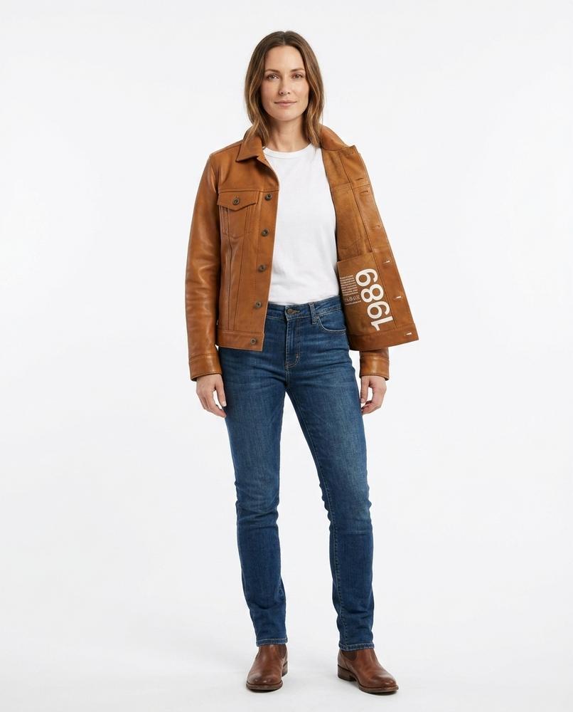 Nord Wear - Kegut | Leather Contrast-Stitched Jacket Men