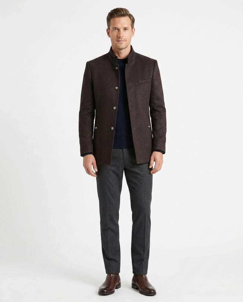 Nord Wear - Mafad | Stand-Collar Slim-Fit Coat Men