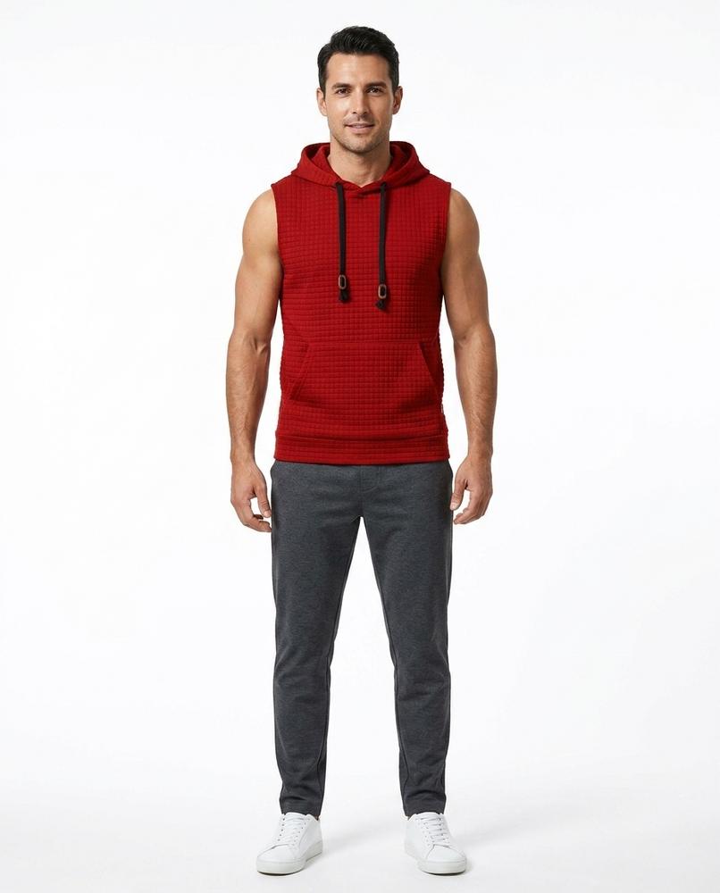 Nord Wear - Aelak | Sleeveless Textured Hoodie Men