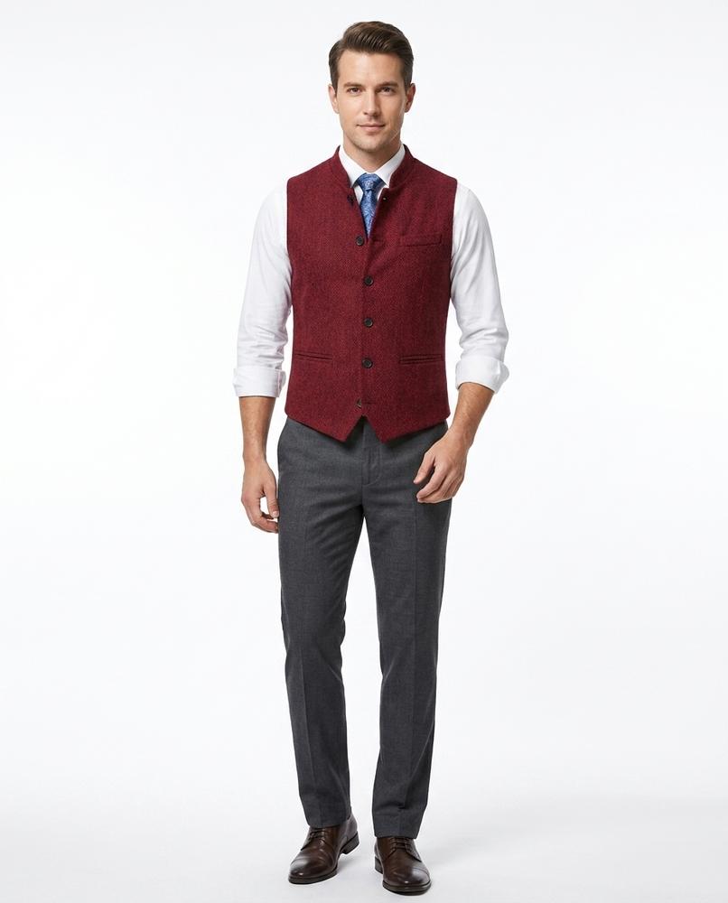 Nord Wear - Mawuk | Tweed Stand-Collar Vest Men