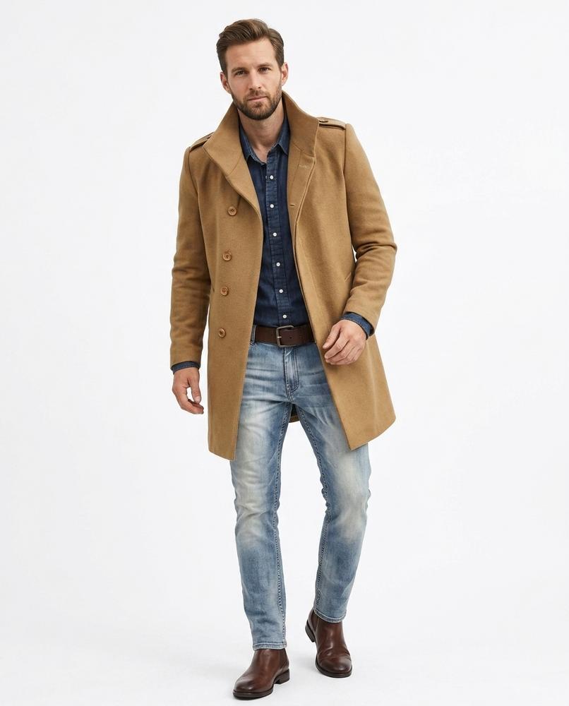 Nord Wear - Magam | Single-Breasted Notched-Lapel Coat Men