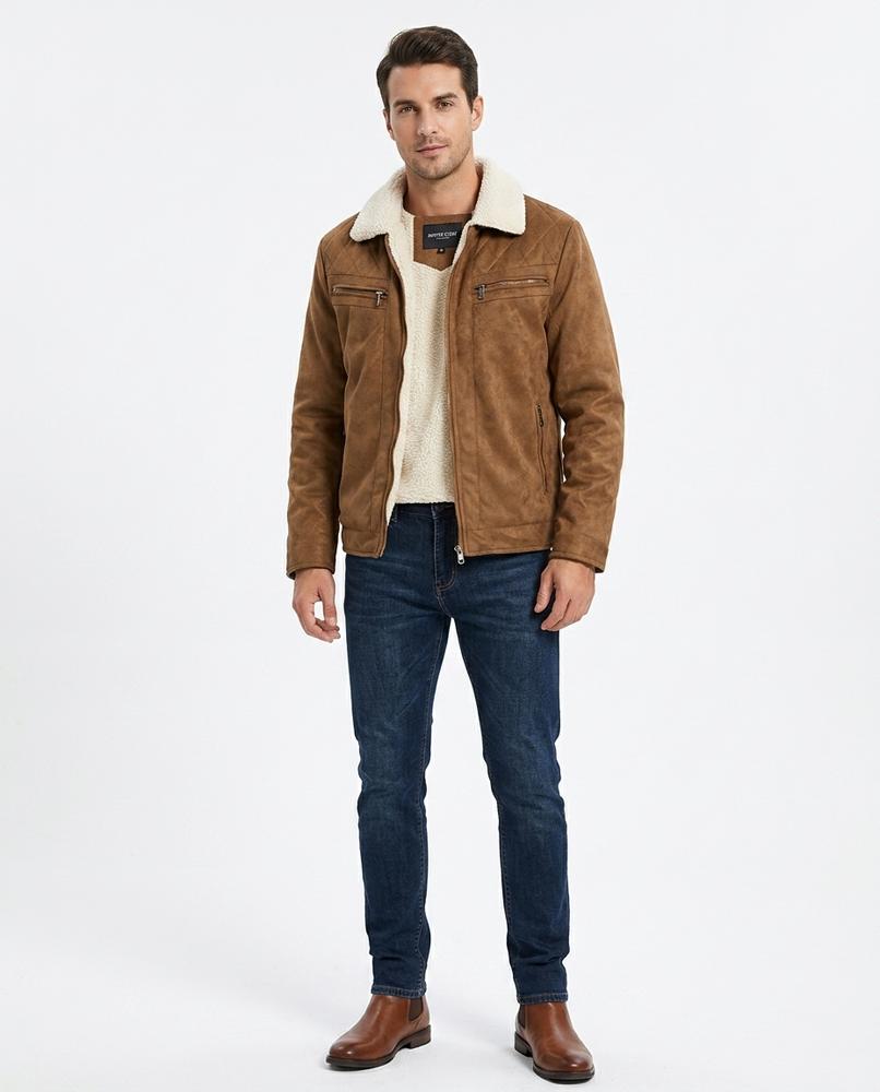 Nord Wear - Aeger | Faux Suede Sherpa Collar Jacket Men
