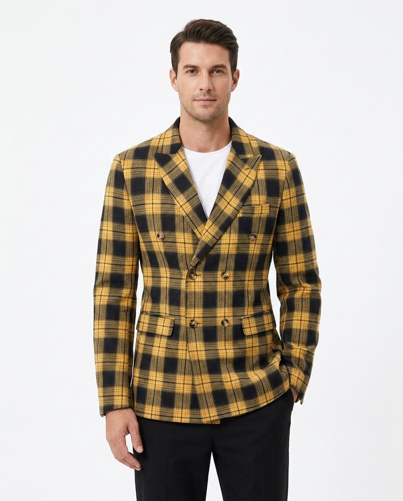 Nord Wear - Aakev | Plaid Double-Breasted Blazer Men