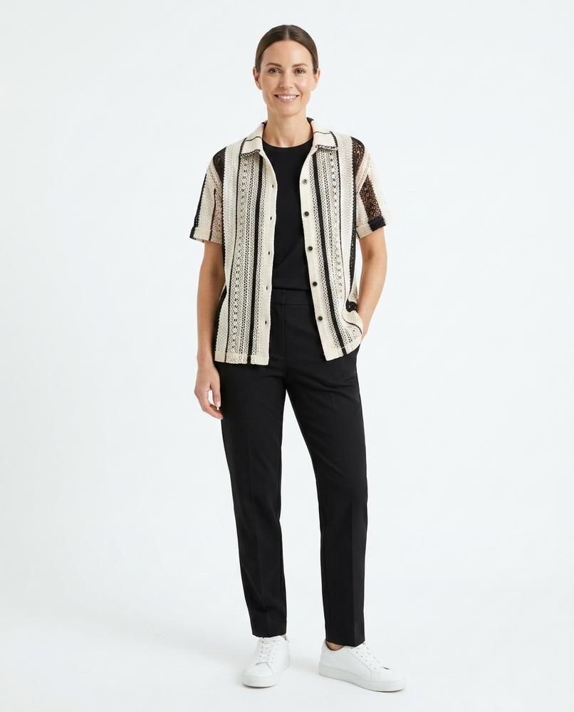 Nord Wear - Cipod | Striped Open-Knit Shirt Women