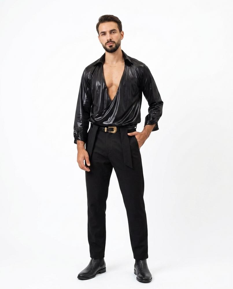 Nord Wear - Mehos | Shiny Draped Shirt Men
