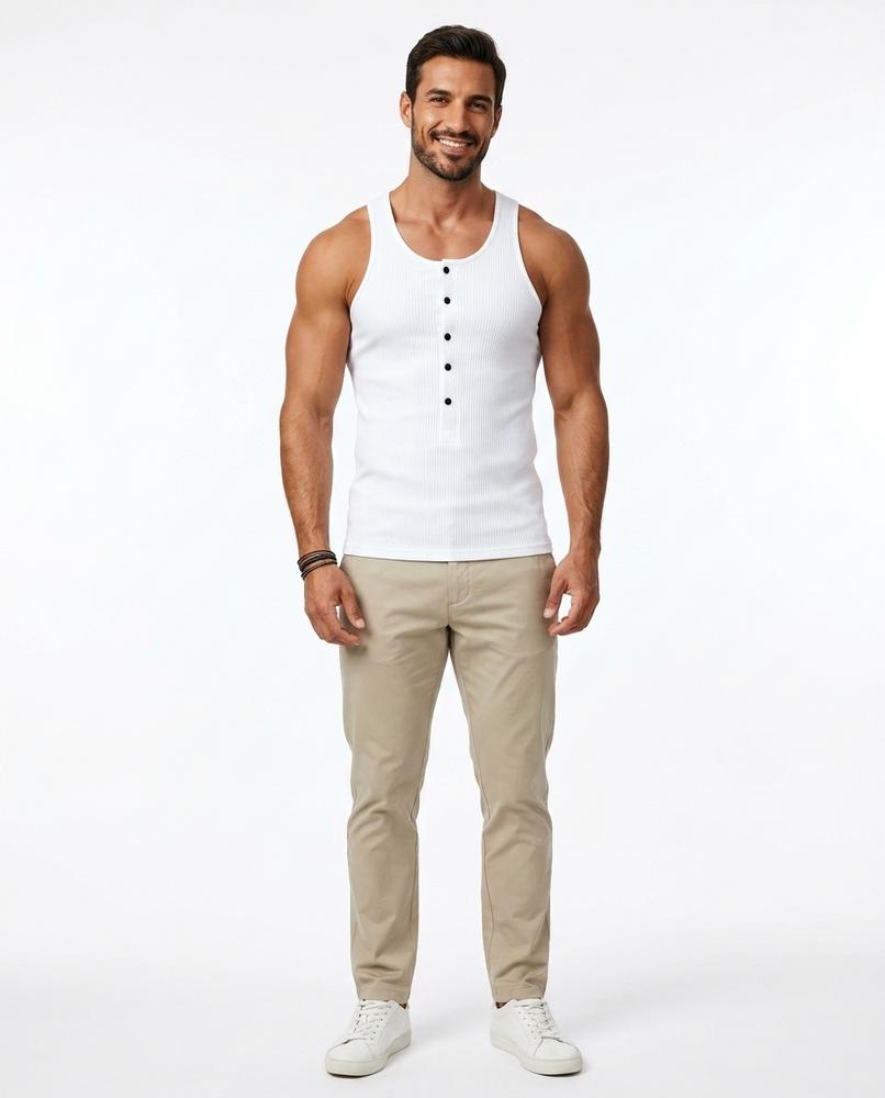 Nord Wear - Duvid | Ribbed Buttoned Top Men