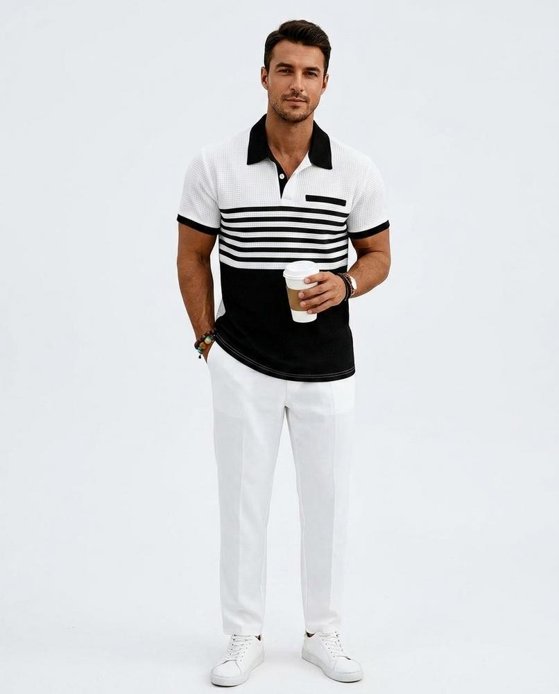 Nord Wear - Ruvus | Waffle-Knit Striped Shirt Men