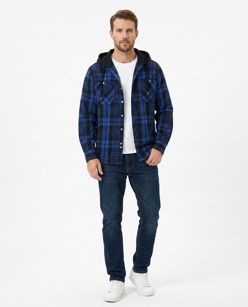 Nord Wear - Lebut | Plaid Hooded Shirt Men