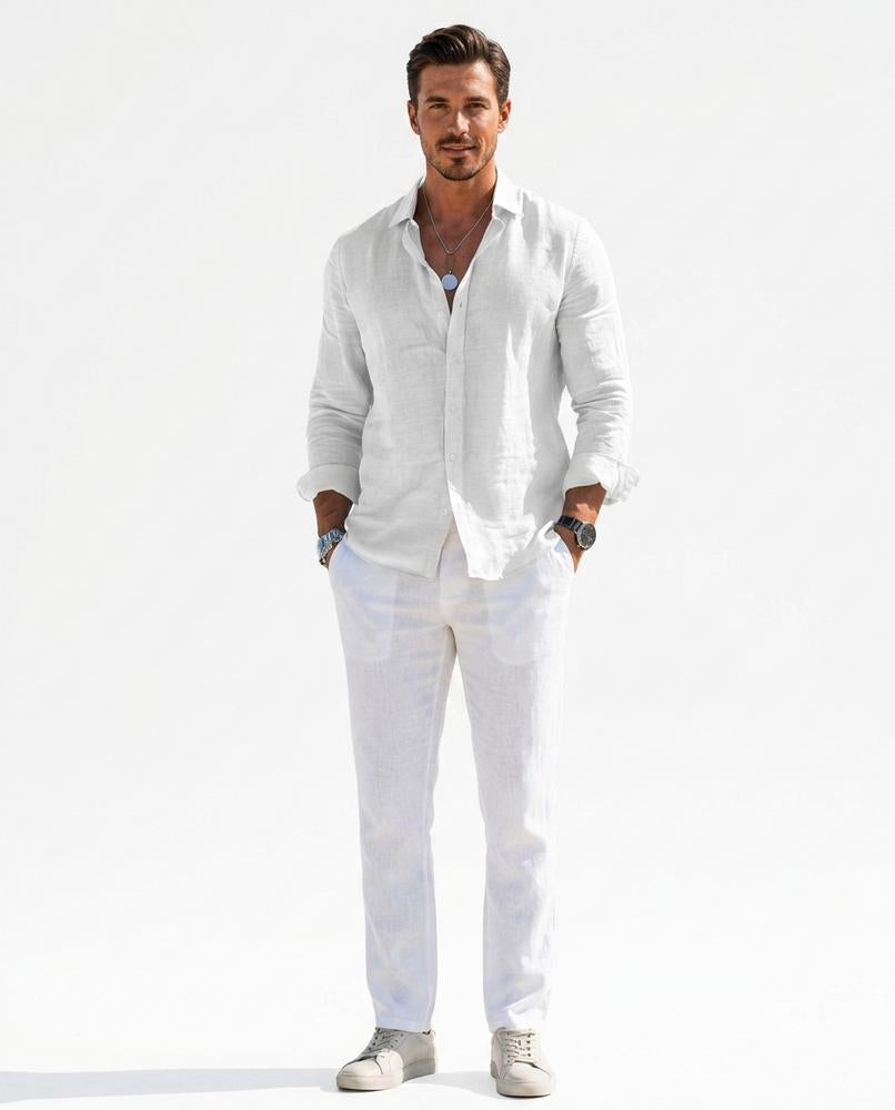 Nord Wear - Kowuv | Linen Long-Sleeved Shirt Men