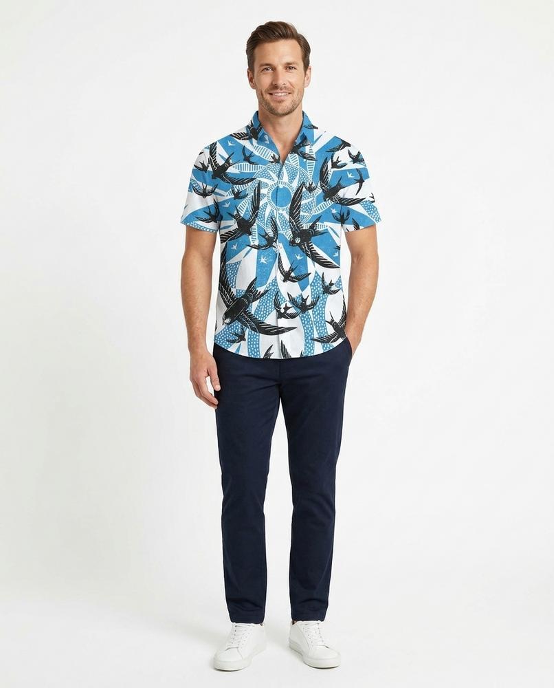 Nord Wear - Lapok | Short-Sleeved Printed Shirt Men