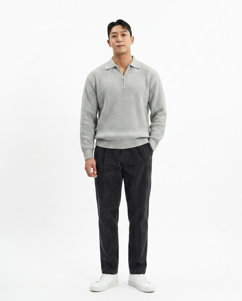 Nord Wear - Yuruv | Ribbed Half-Zip Sweater Men