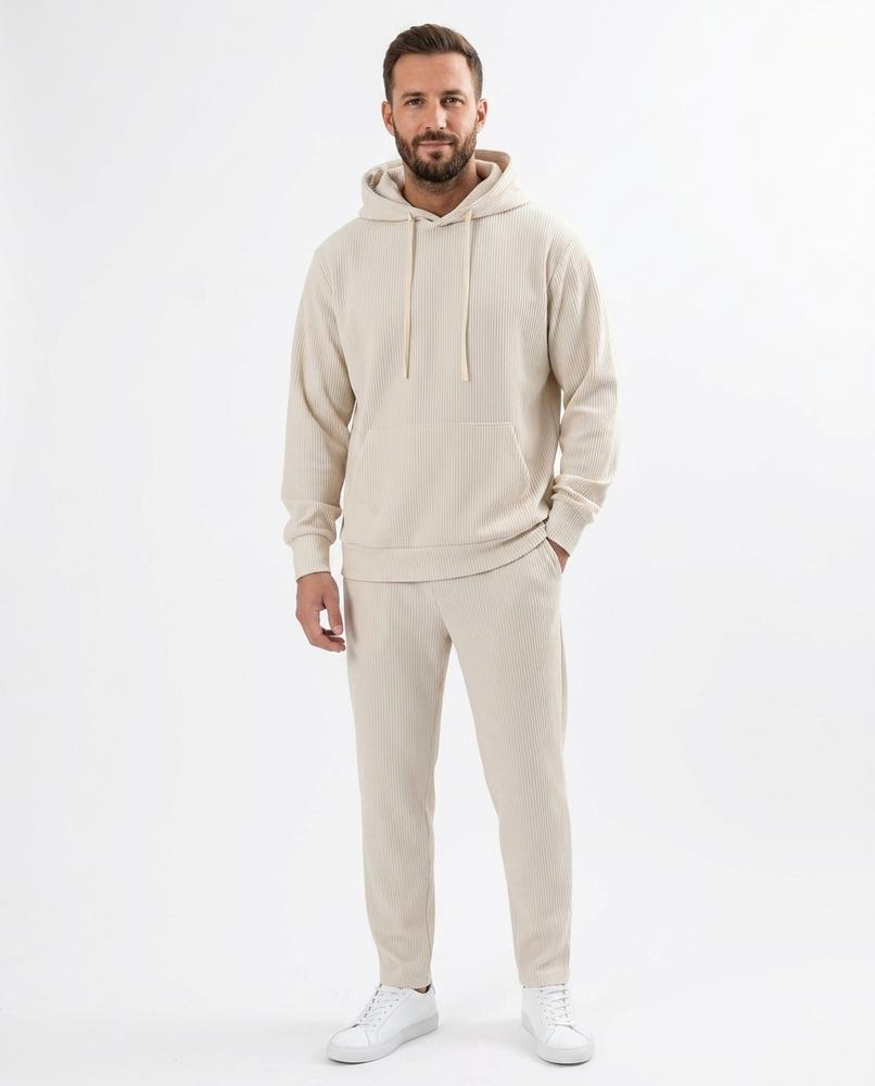 Nord Wear - Muvan | Rib-Knit Relaxed Fit Hoodie Men