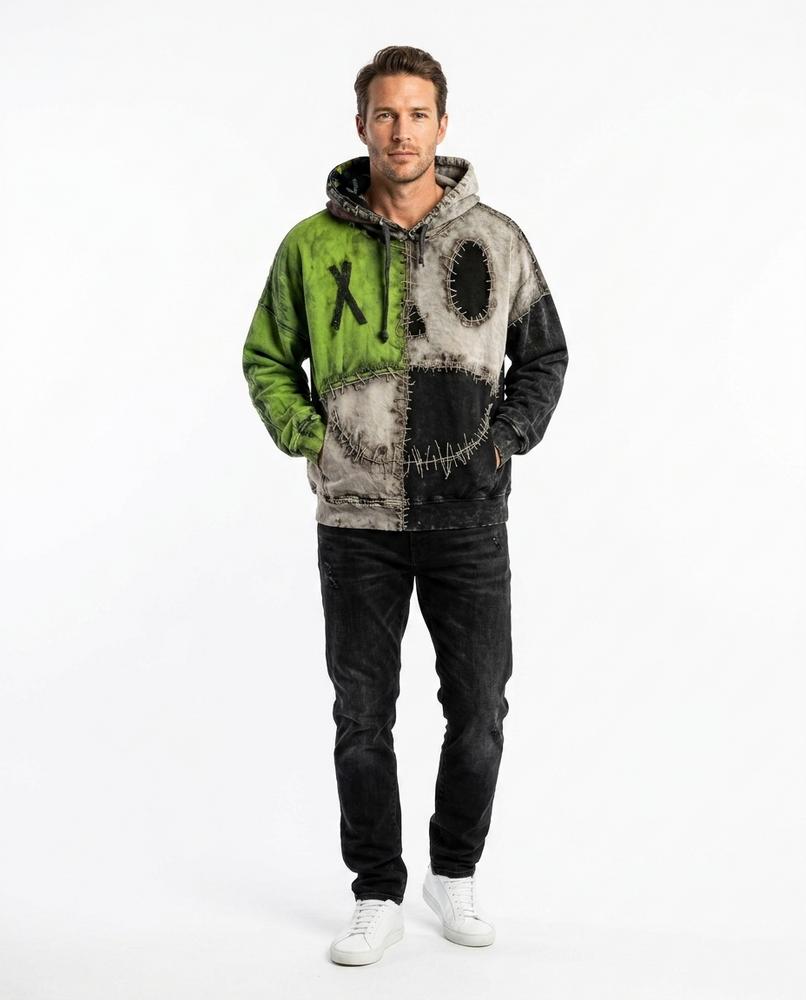 Nord Wear - Cadol | Patchwork Stitched Hoodie Men