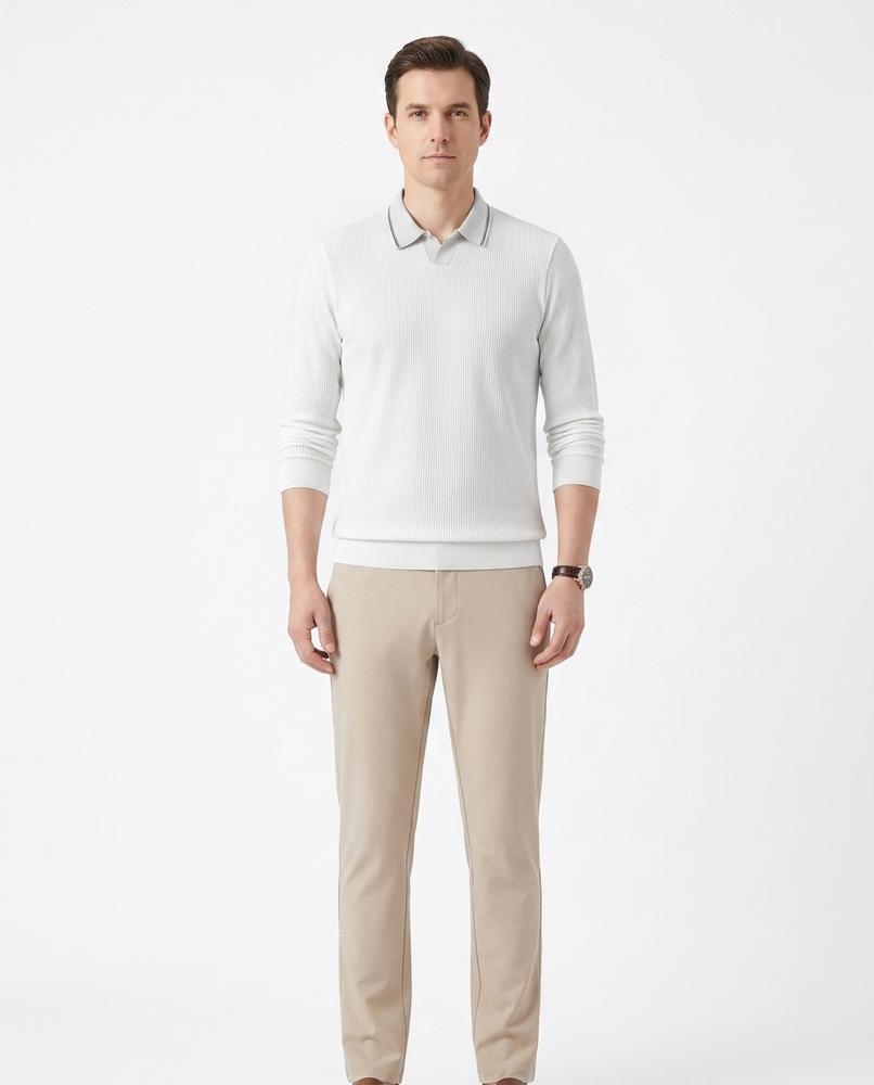 Nord Wear - Tezat | Ribbed Collared Sweater Men