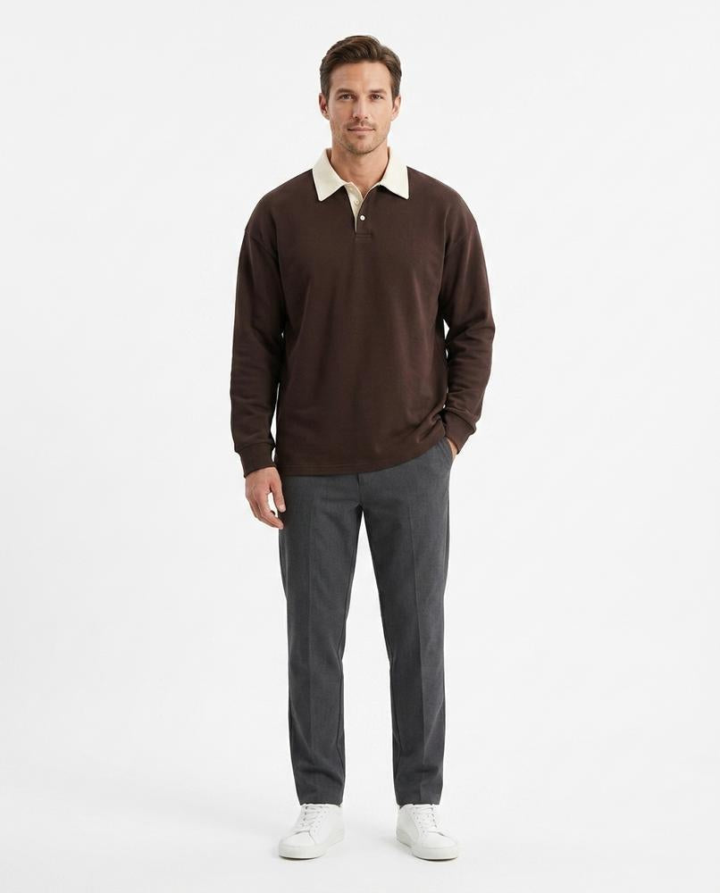 Nord Wear - Aeben | Long-Sleeved Contrast-Collar Sweatshirt Men