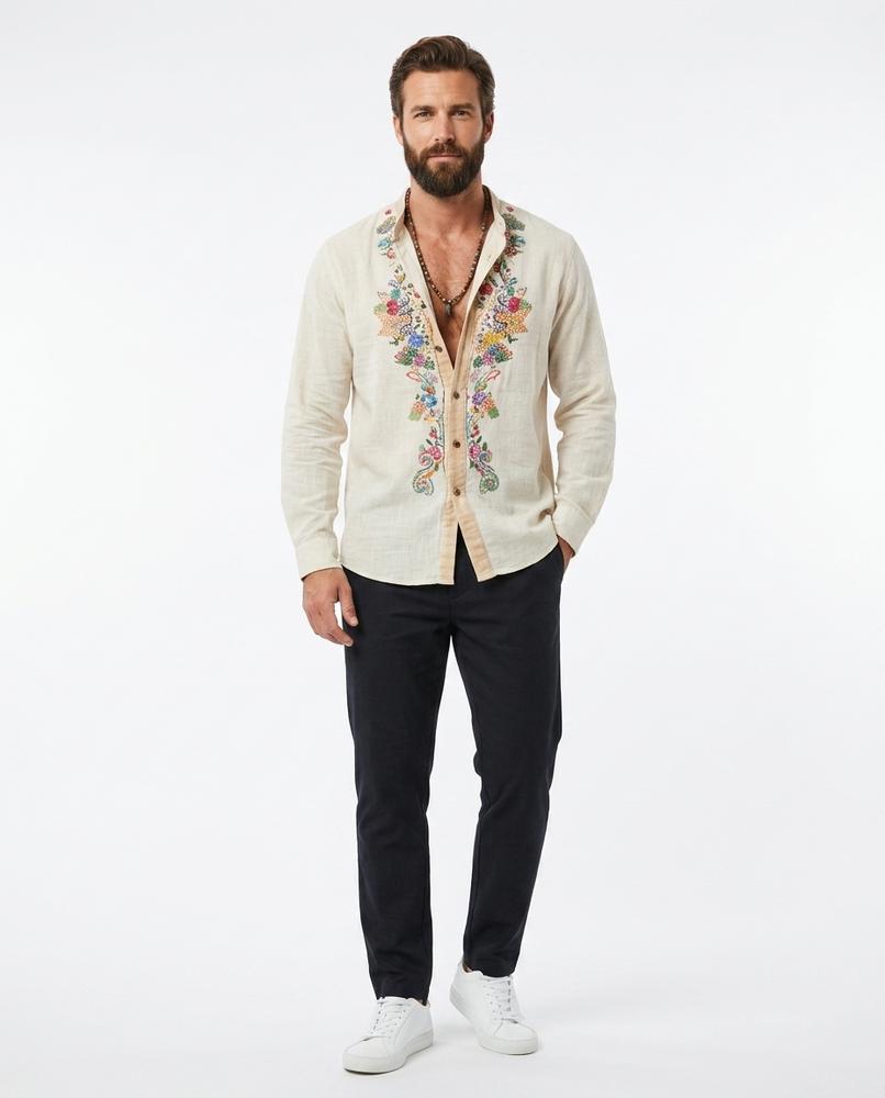 Nord Wear - Metik | Embroidered Button-Up Shirt Men
