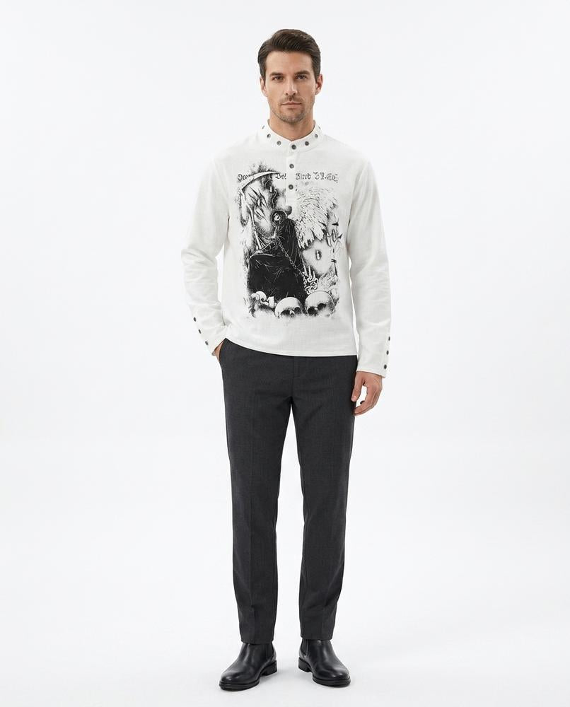 Nord Wear - Aamor | Graphic Print Henley Shirt Men