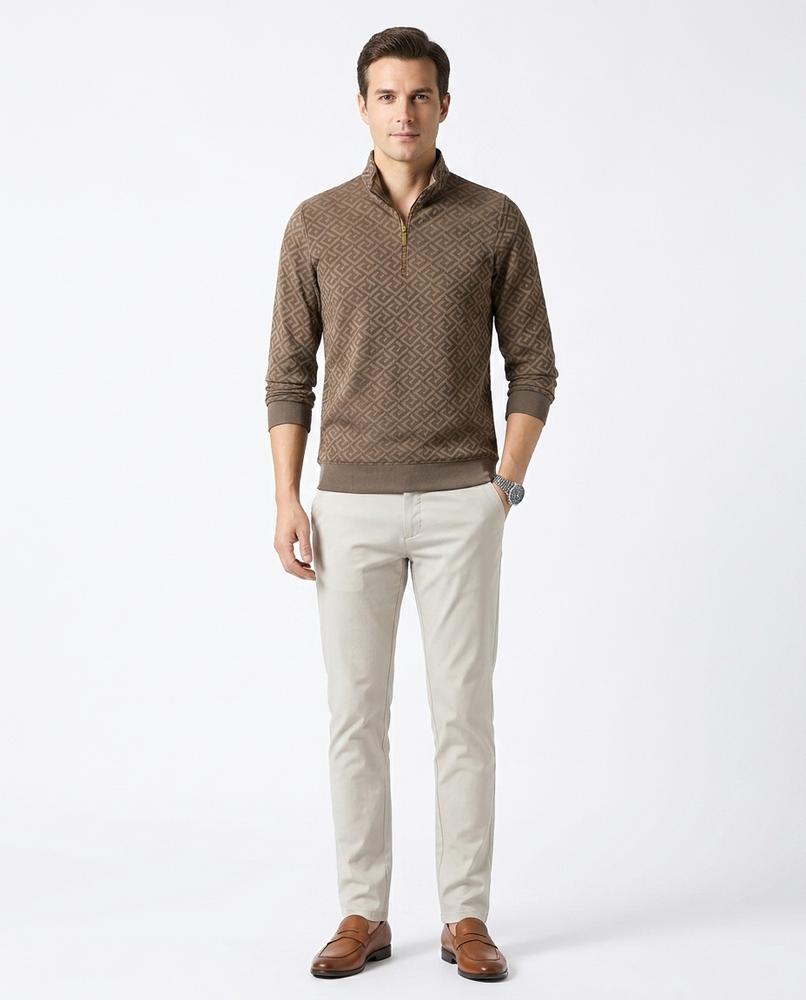 Nord Wear - Lusur | Quilted Quarter-Zip Sweater Men
