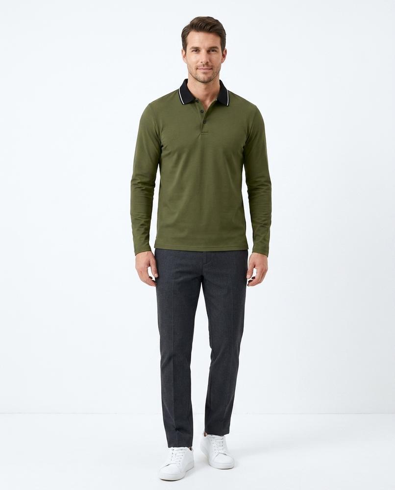 Nord Wear - Kuduv | Long-Sleeved Tipped-Collar Shirt Men