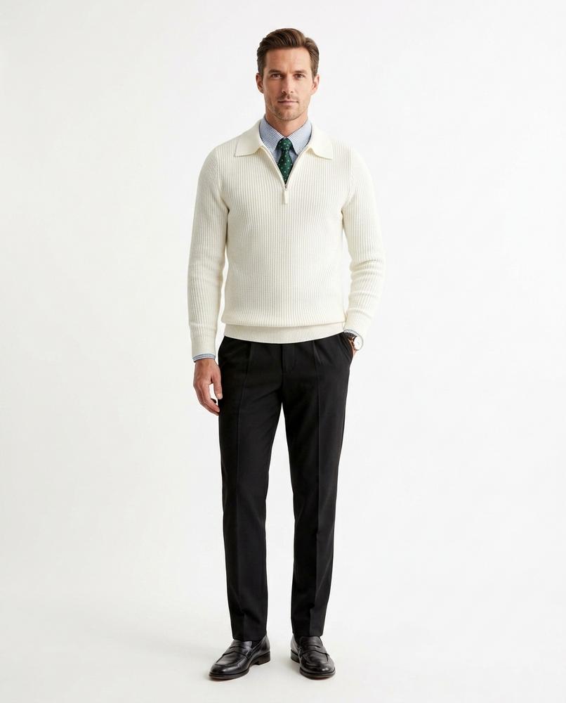 Nord Wear - Capar | Rib-Knit Zip-Neck Sweater Men