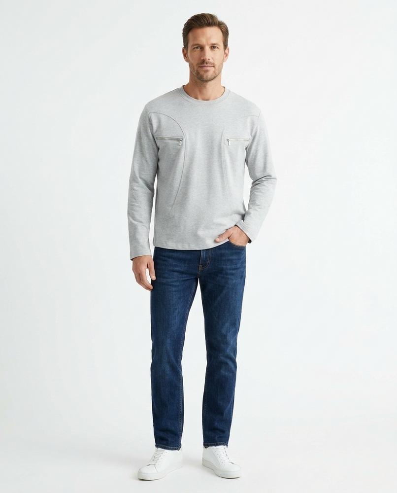 Nord Wear - Aedit | Long-Sleeved Zipper-Detailed T-Shirt Men