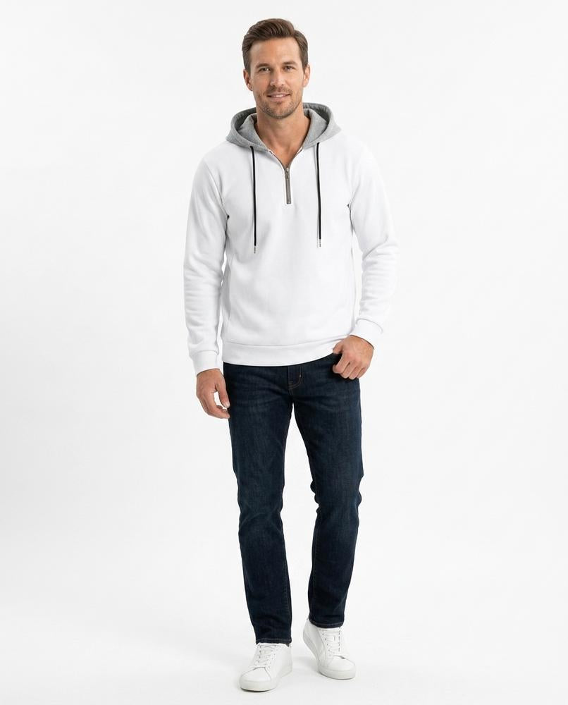 Nord Wear - Zenet | Quarter-Zip Two-Tone Hoodie Men